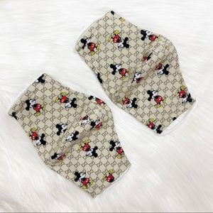 2 HANDMADE IN USA -  washable cotton face masks